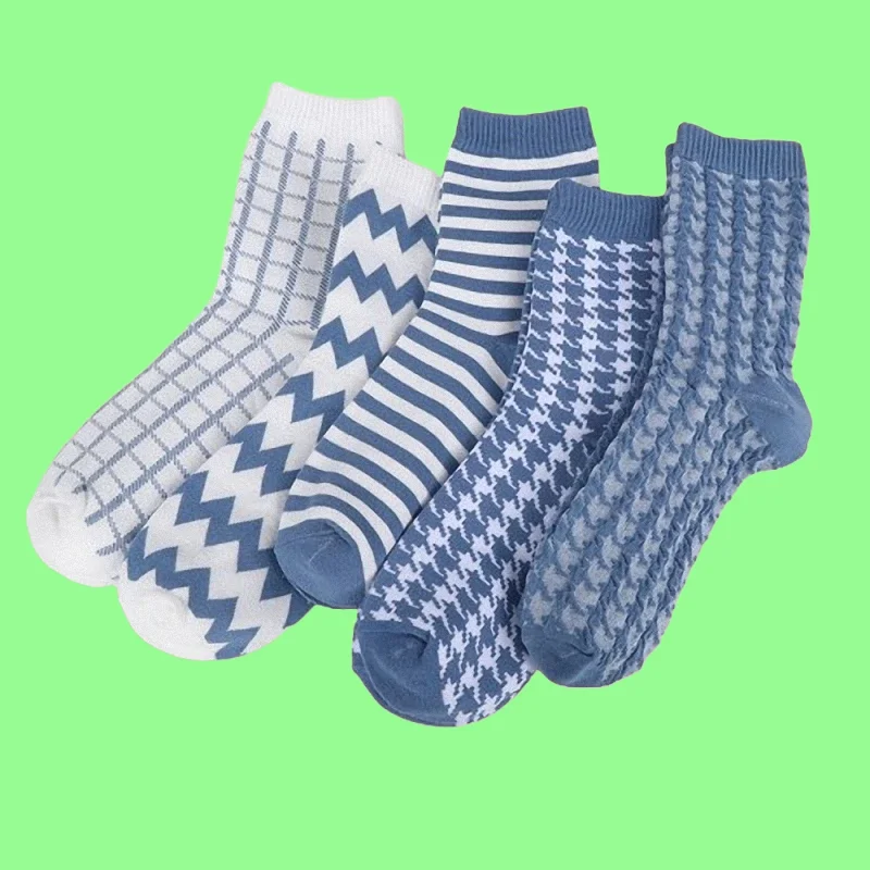 

3/6 Pairs 2024 New Fashion Women's Middle Tube Socks Comfortable College Style Casual Socks Breathable Ladies Middle Tube Socks