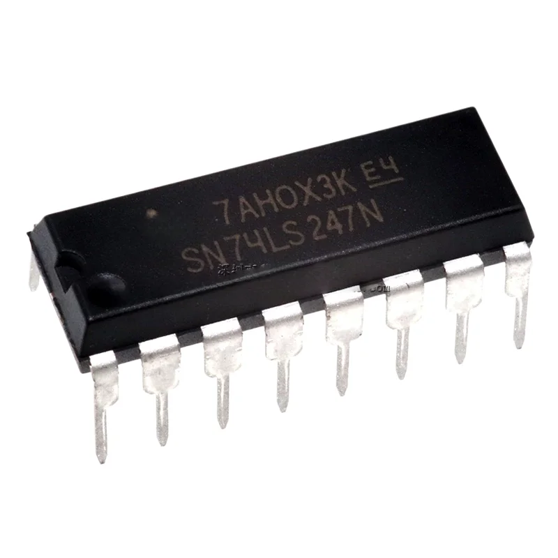 10PCS SN74LS247N HD74LS247P 74LS247 DIP16 brand new original codec seven segment display decoding driver multiplexer chip