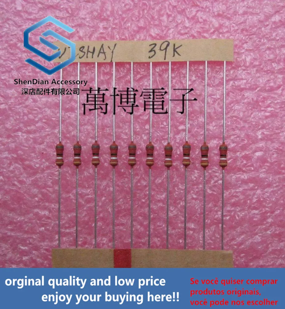 30pcs only orginal new Resistance 1/4W 0.25W 39K ohm 39K can pay