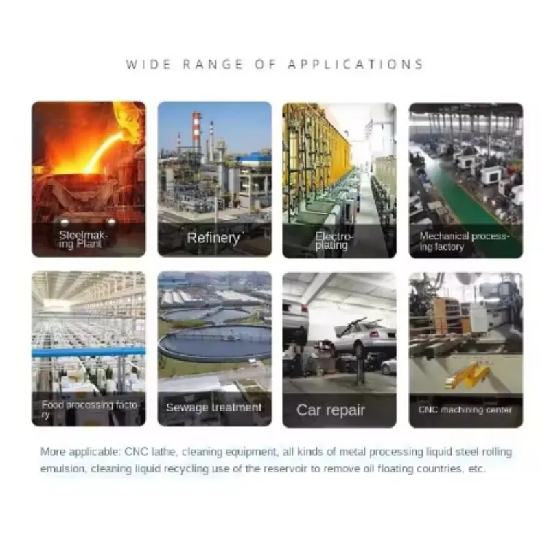 NC-40/R 220V Belt Type Oil Skimmer, Industrial Oil-Water Separator Filter Machine Tool for Slick Oil Recovery in Processing