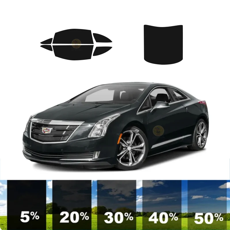 

precut Removable Window Tint Film For Car 100% UVR 5%-70%VLT Heat Insulation Carbon ﻿For CADILLAC ELR 2 DR COUPE 2014-2016