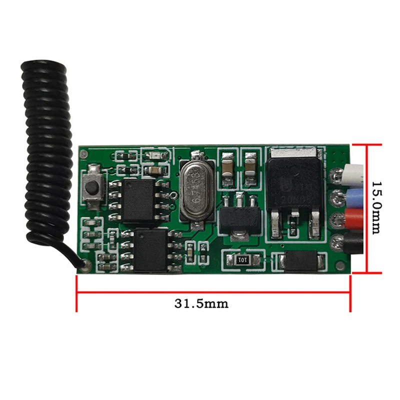 Receiver Wireless Remote Control Relay Receiver 3.6V Micro Remote Control Switch Module With Transmitter For Led Lamp Light Diy