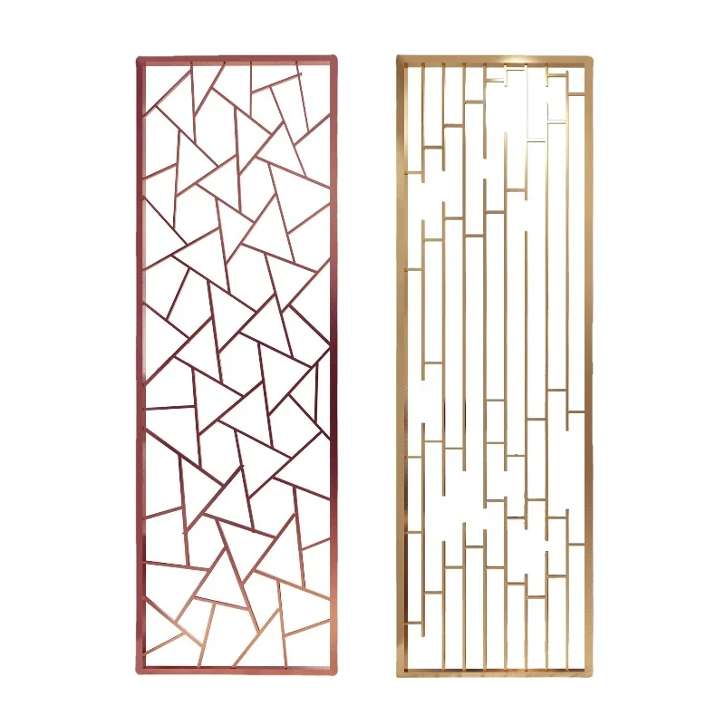 Wrought iron screen partition wall living room hollow office decoration home, entrance Nordic Internet celebrity style