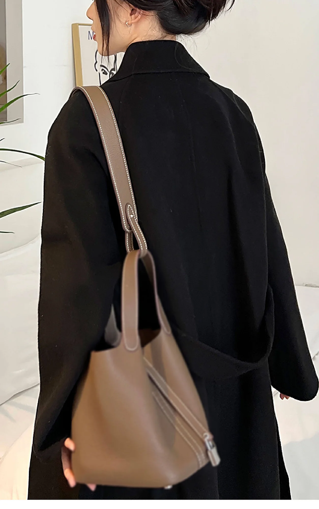 Top Layer Cowhide Wide Shoulder Strap For Picotin Bag, Replacement Crossbody Bag Strap, Handbag Accessories