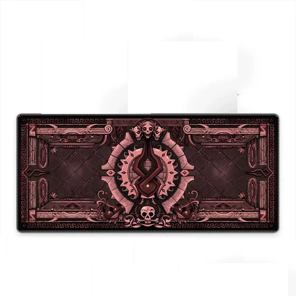 Pink Hades Gaming Mouse Pad Laptop Keyboard Desk Pad Gamer Peripheral Non-slip Base Suitable for Computer Games and Office