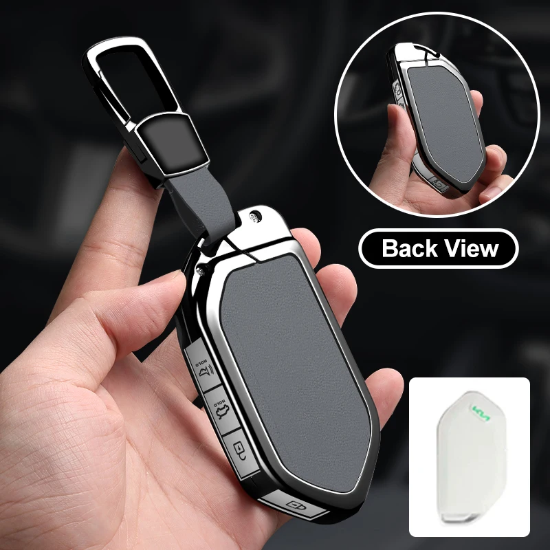 

Zinc Alloy Car Key Case CoverAuto Shell Fob For 2024 Kia Picanto EV9 Sorento MQ4 Carnival KA4 Morning K5 Carens RIO Seltos