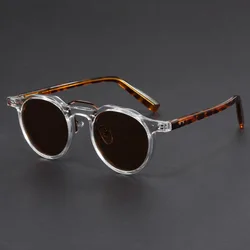 Small round frame hip-hop punk style fashion personalized sunglasses women men 2024 High quality trending product popular shades