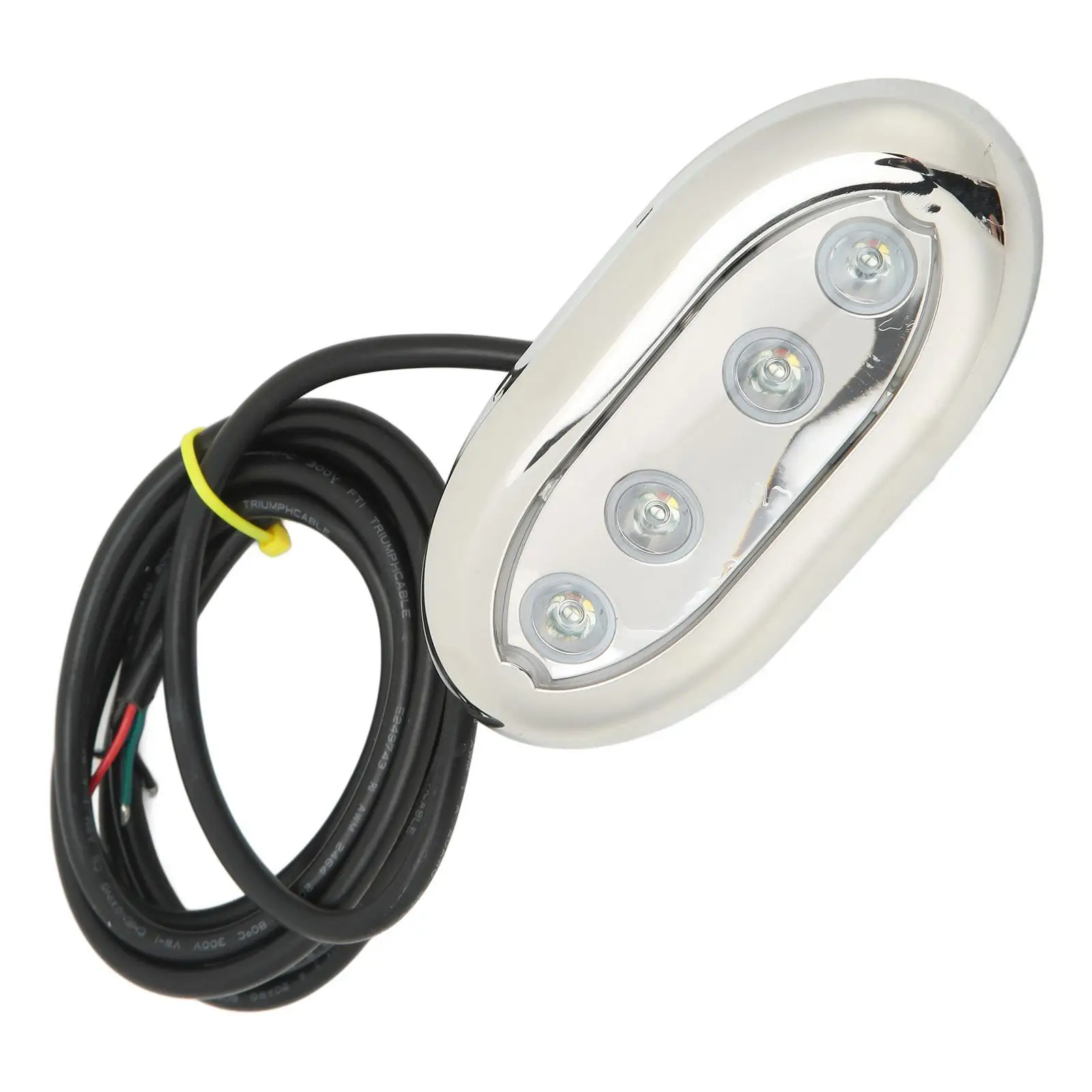 Universal Marine Underwater LED Light - IP68 Waterproof for boat Mount, DC 12V-24V, Perfect for Yachts & Waterside Use