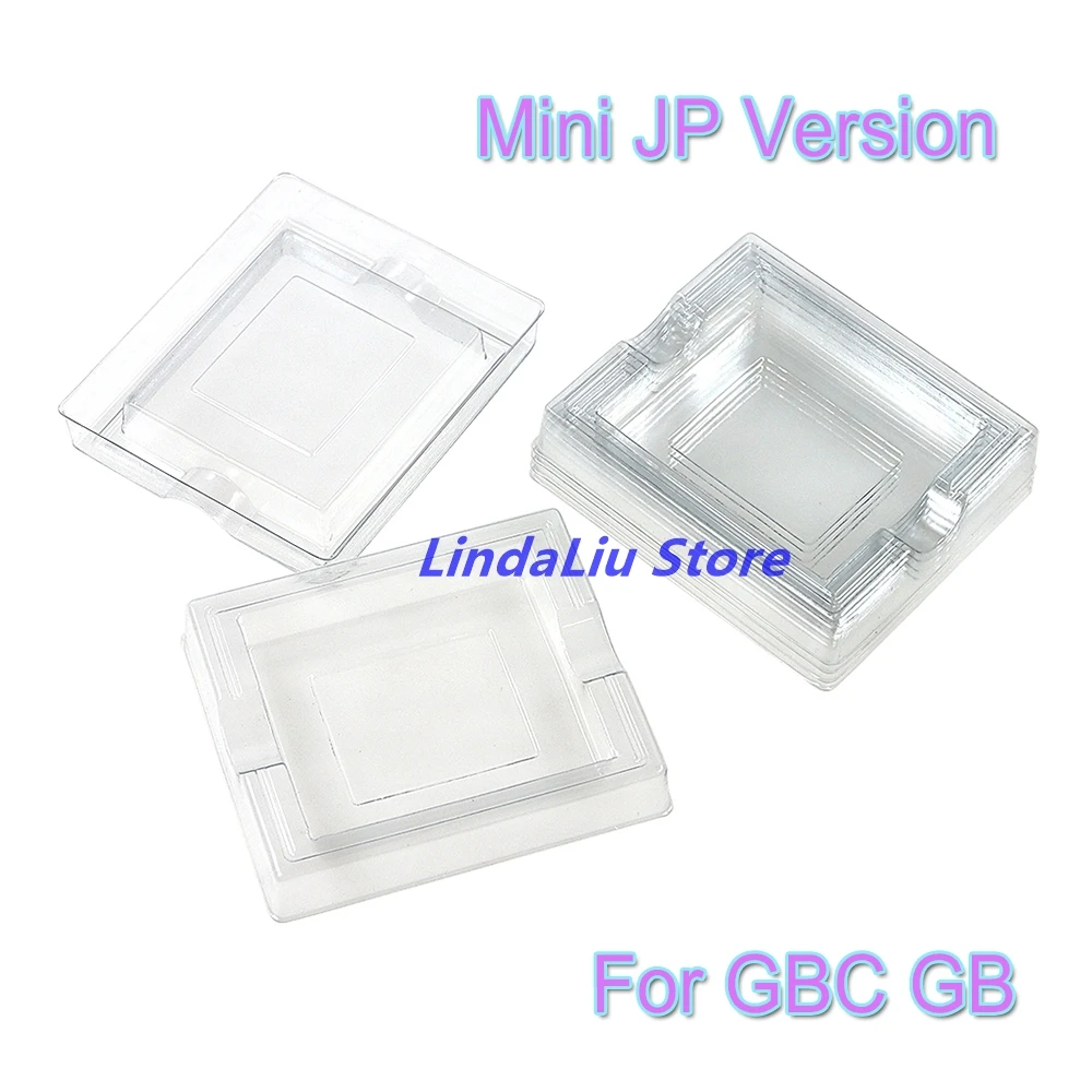 게임보이 컬러 GB GBC 일본 JP 미국 버전 PAL 미니 삽입형 내부 트레이 인레이 투명 플라스틱 게임 카드 카트리지 케이스 박스 20개