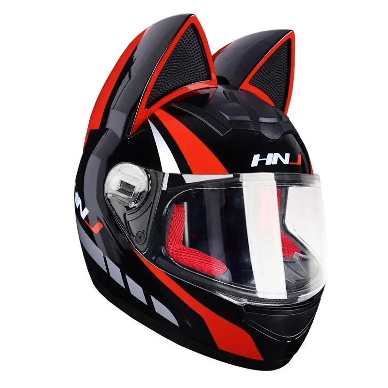 4 pièces Casque de Moto Décoratif, De Ornement De Casque d' oreilles De Chat, Casque De Moto Oreilles De Chat Autocollant, Accessoires De Moto Personnalisés Auto-Adhésifs Mignons