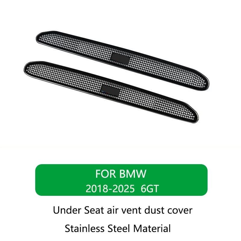 RVS beschermkap voor de ventilatieopening onder de stoel voor BMW 3 4 5 Serie X1 X2 X3 X4 X5 X6 X7 iX3 6GT i3
