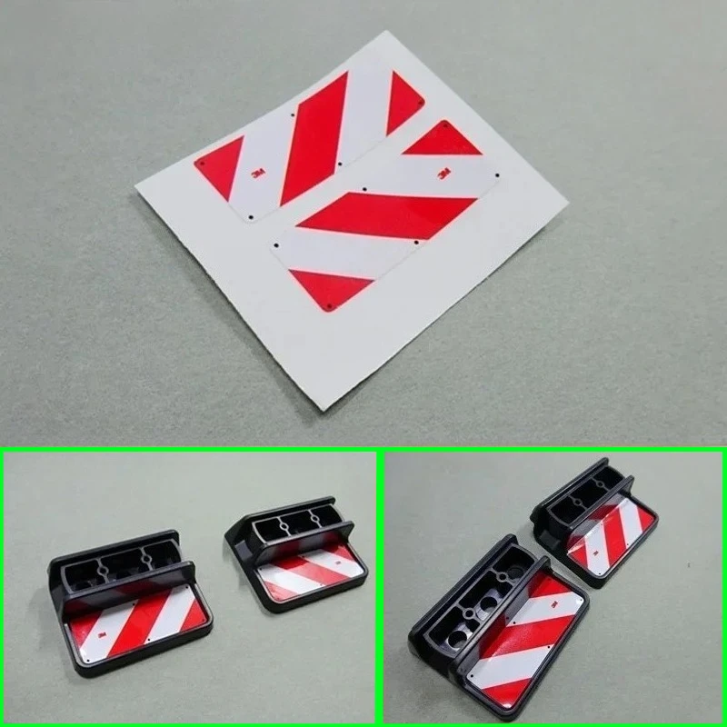 1 Satz Rücklicht-Warnaufkleber für 1/14 Tamiya RC Truck Trailer Kipper SCANIA R730 R470 R620 Diy-Teile