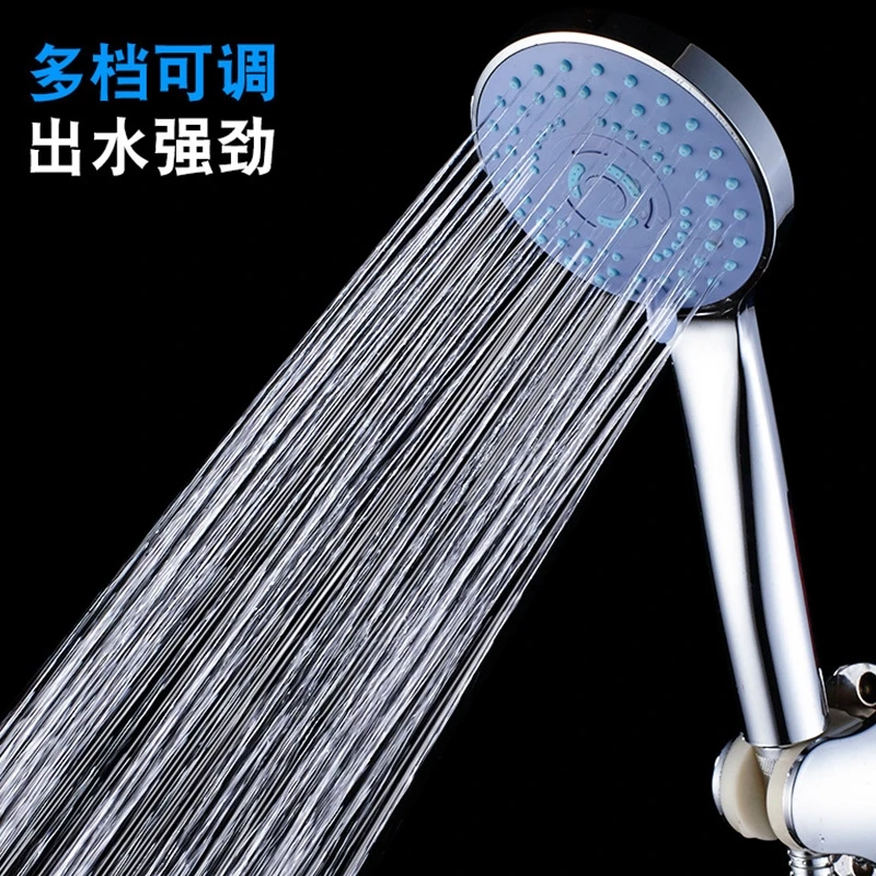 3 Mode Silicone Nozzle Shower Head HandHold Rainfall Jet Spray High pressure Powerful Shower Head Chrome plating