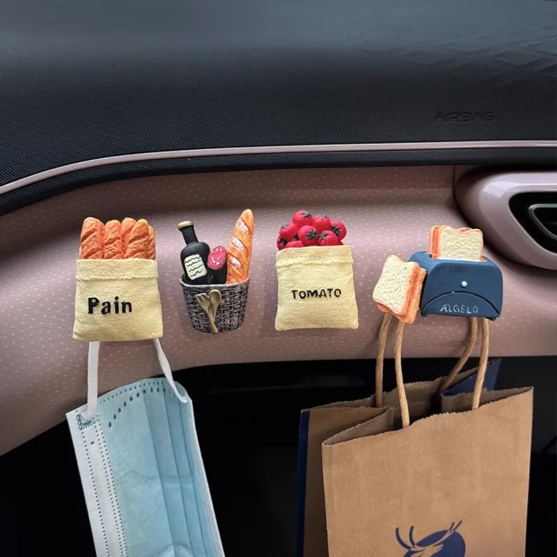 Car Interior Small Hook Multifunctional Paste Hook Cute Car Mounted Co Pilot Seat Hook for Front Row Car Accesories Decoration