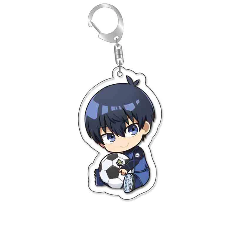 Manga Anime Blue Lock Acrylic Keychain Isagi Yoichi Bachira Chigiri Cartoon Cute Figures Key Chain Ornament Bag Charm Fans Gifts