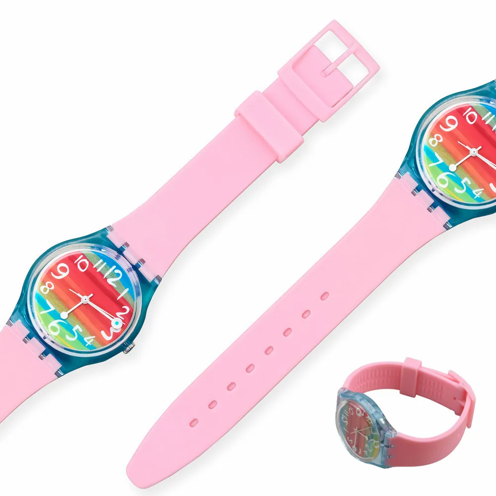 16mm 17mm 19mm 20mm miękka silikonowa bransoletka kolorowe Watchband na zegarek Swatch wymiana paska zegarki akcesoria z narzędziem