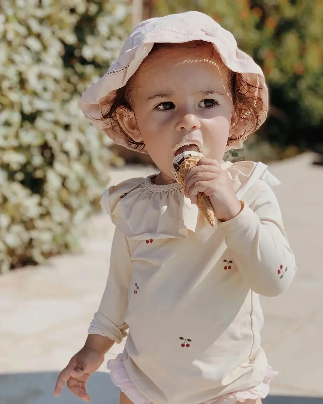 KS-bañador de una pieza para Bebé y Niño, traje de baño de una pieza con Estampado de cereza y limón, ideal para la playa, ideal para el verano