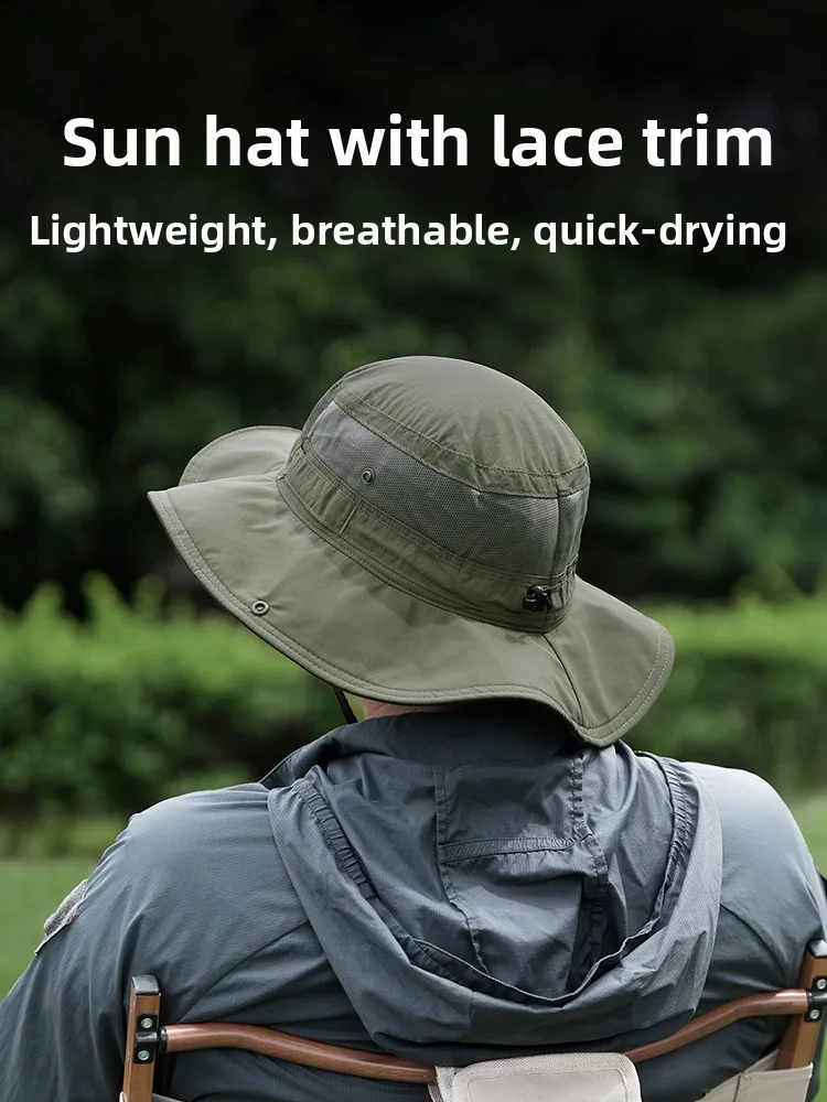 Tactical Bird Lightweight Blade Fishing Cap Breathable Sun Protection Outdoor Casual Thin Style Fishing Hiking Hat for Men