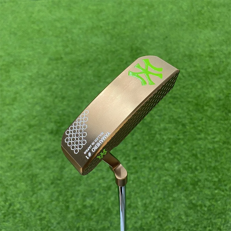 Golf Club YAMAHERO Gold Straight Putter With CALONG Steel Shaft And Grip