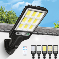 Outdoor LED Solar Street Light Waterproof RIR Motion Sensor With 3 Lighting Modes For Garden Patio Path Yard Garage Wall Lamp