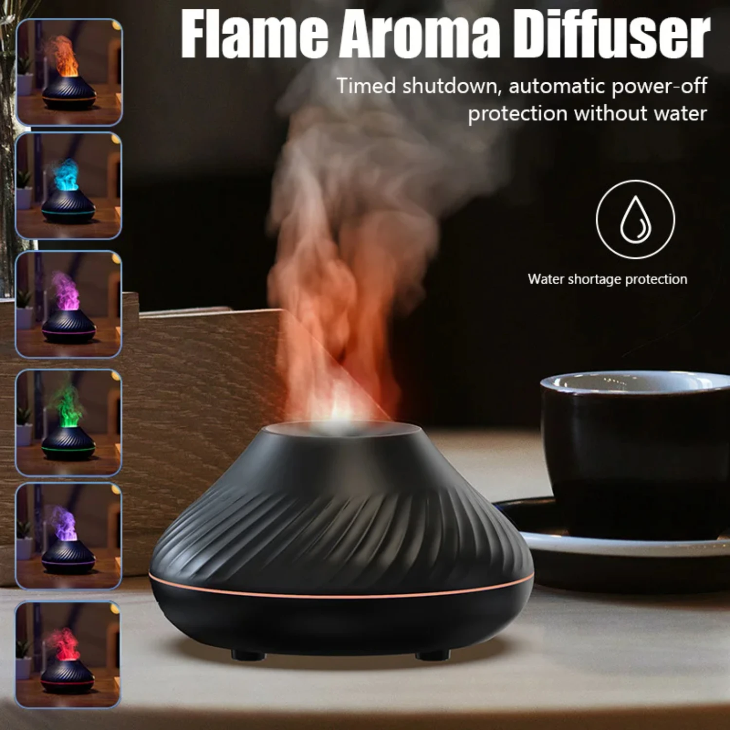 or creating a calming ambiance in any space, this vibrant and efficient flame diffuser adds a touch of beauty and tranquility to