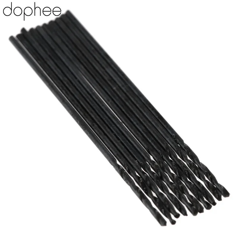 dophee 10Pcs 0.7mm Twist Drill Bits HSS High Speed Steel Drill Bit Set Micro Straight Shank Drilling Tools for Electric Drills