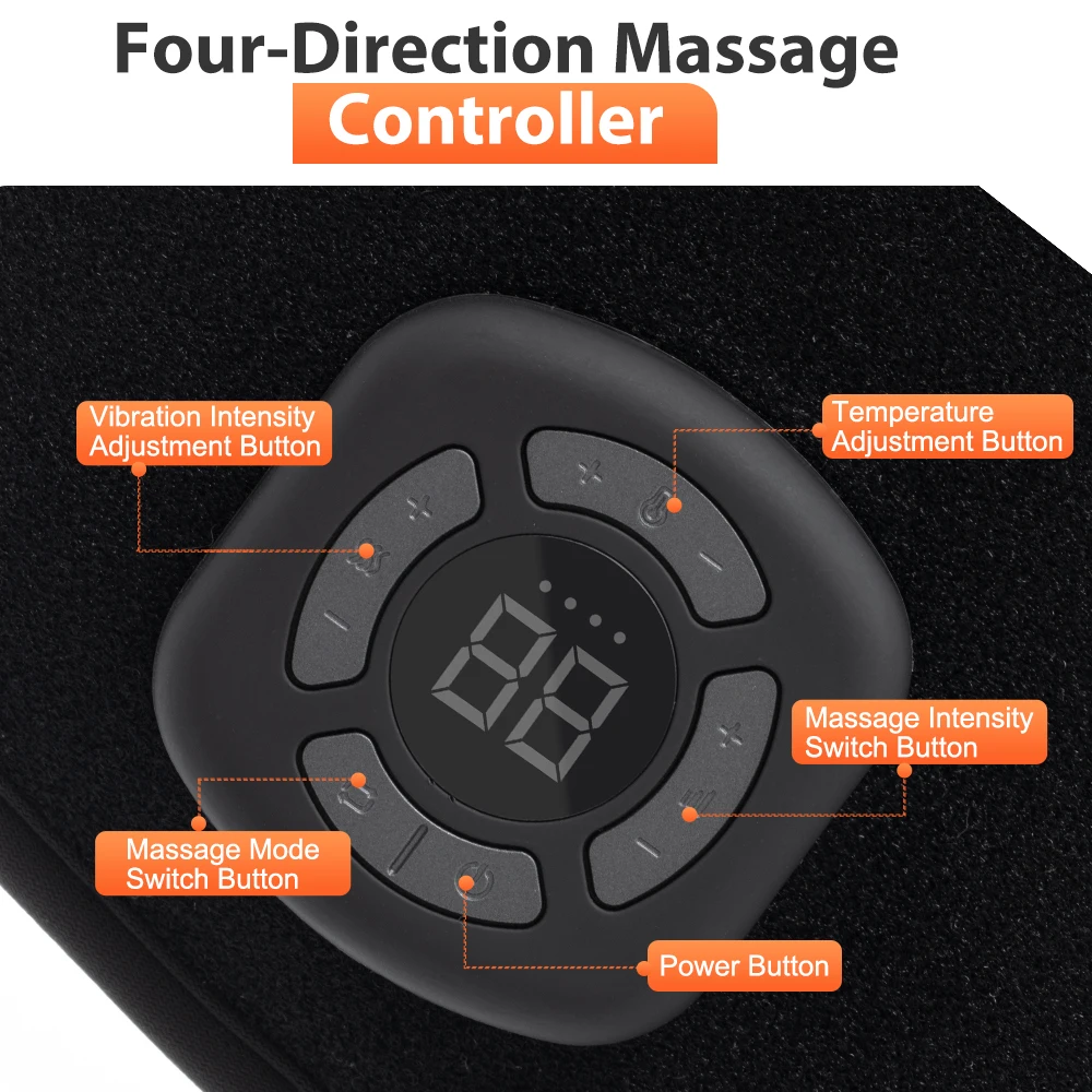 Smart Air Pressure Ankle Massager Air Compression Foot Massager Electric Heating Vibration Foot And Ankle Massage Support Brace
