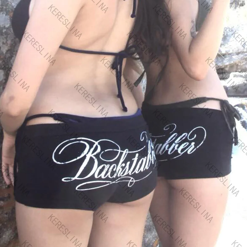 High street vintage โกธิคสาวเซ็กซี่สไตล์ mini slim กางเกงขาสั้นฤดูร้อนยุโรปและอเมริกาสบายๆ streetwear อเนกประสงค์ mini กางเกงขาสั้น