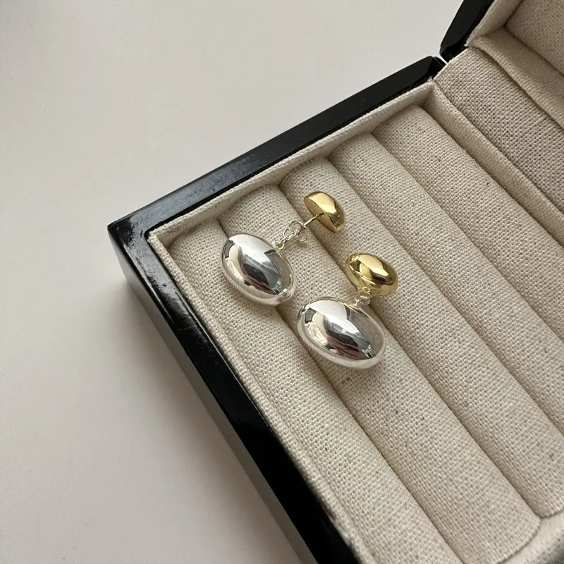 925 الفضة الاسترليني الفضة النقية الأذن ترصيع الأقراط رومانسية بسيطة أنيقة #4