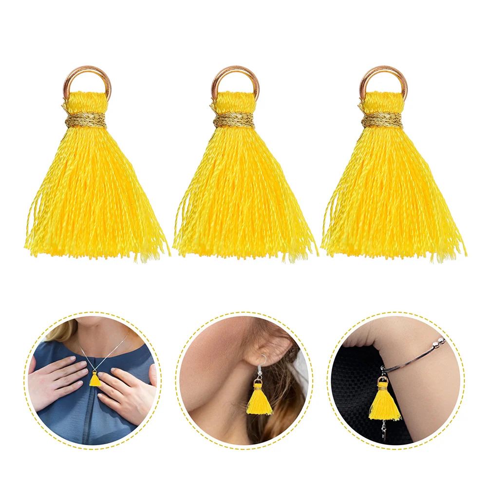 

50 Pcs Jewelry Tassel Pendant Tassels for Bookmarks Stitch Party Favors Rayon DIY Craft