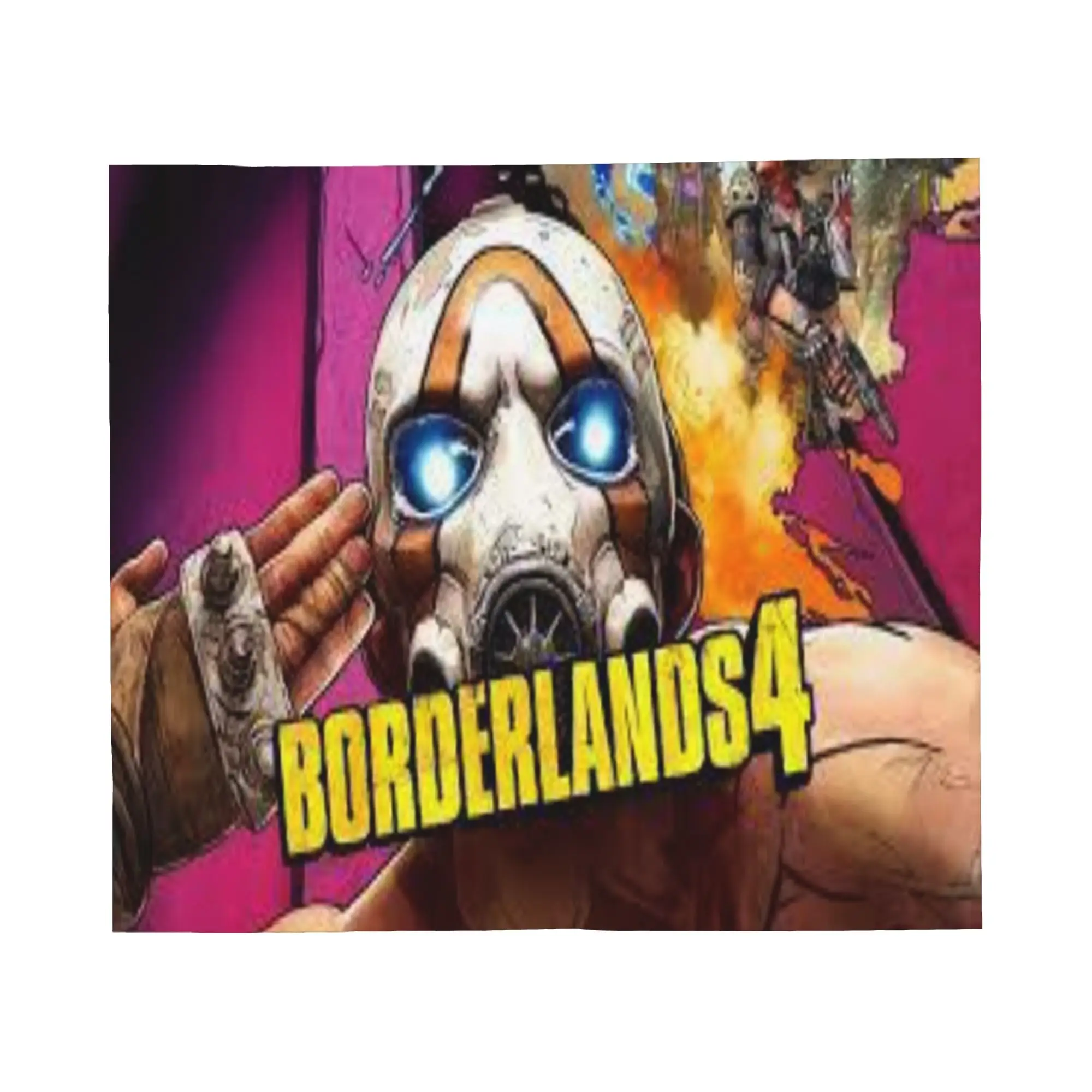 بطانية رمي لعبة Borderlands 4 للأريكة بطانية قطيفة ناعمة غامضة مقاس 50 × 60 بوصة مفرش سرير بأحجام متعددة لجميع المواسم #1