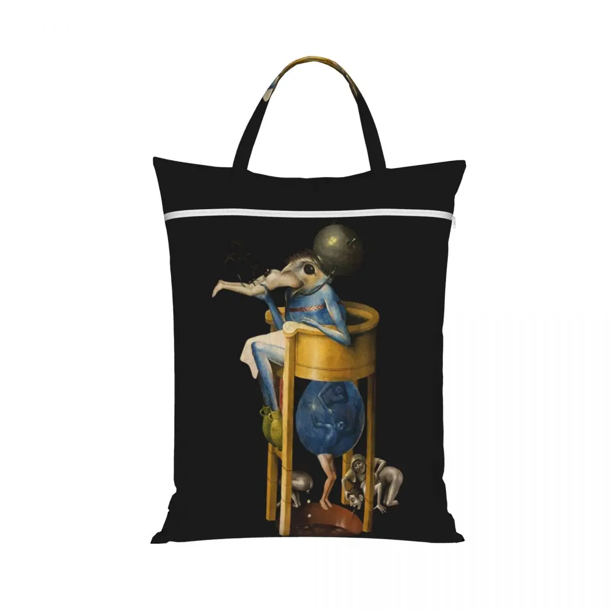 Hieronymus Bosch Devil On Night Chair Laundry Collector Foldable Laundry Basket Large Storage Washing Basket Home Organizer