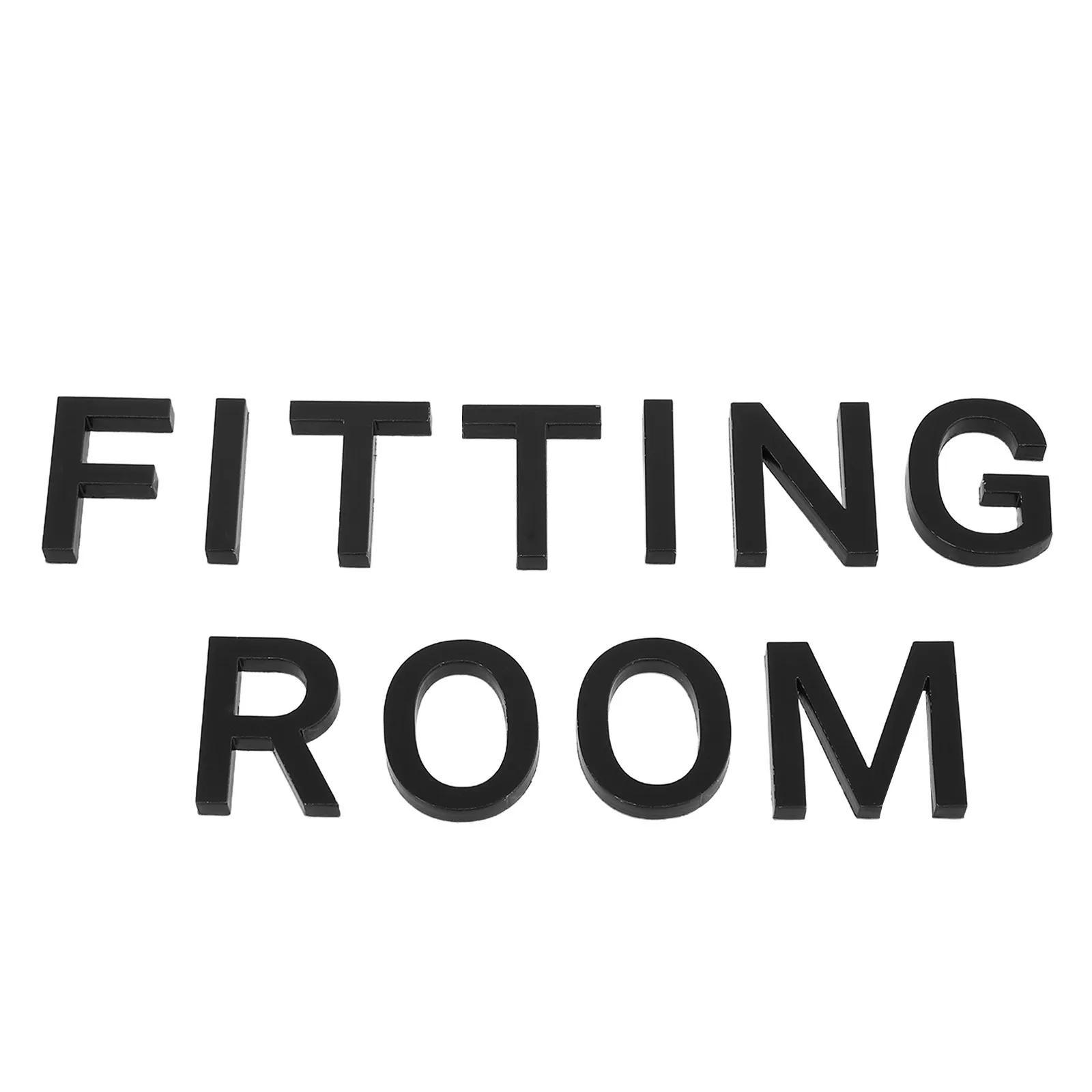 1Set Fitting Room Acrylic Sign Stylish Door Decal for Clothing Store Decoration Wall Sign Boutique Shopping Mall