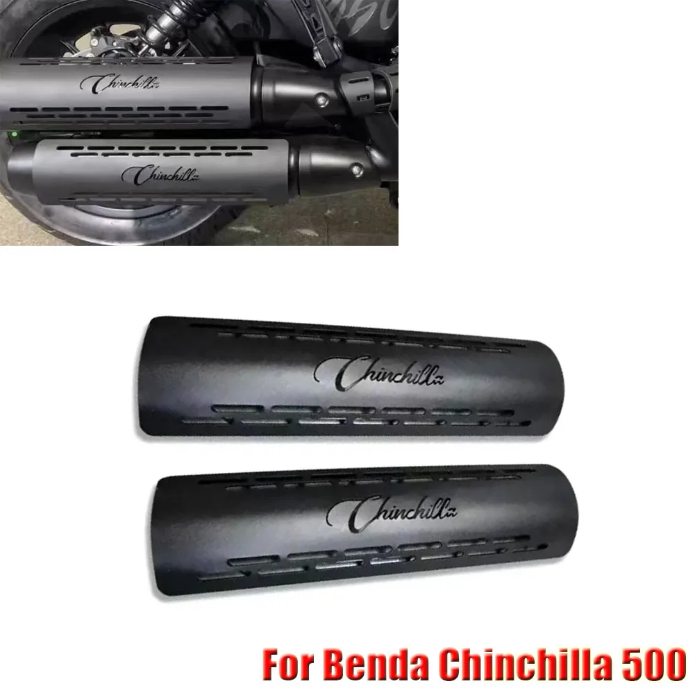 For Benda Chinchilla 500 Chinchilla500 Benda 450  Motorcycle Exhaust Pipe Protector Heat Shield Cover Guard Anti-scalding Cover