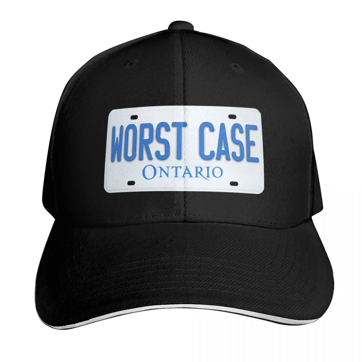 Worst Case Ontario parody license plate Baseball Cap Low Profile Unstructured Unisex for Men Women Outdoor Golf Running Hiking
