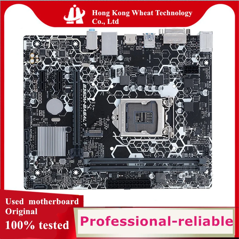 For Intel B360 B360M-BASALT motherboard Used original 1151 LGA1151 DDR4 32GB M.2 SATA3 Desktop Mainboard