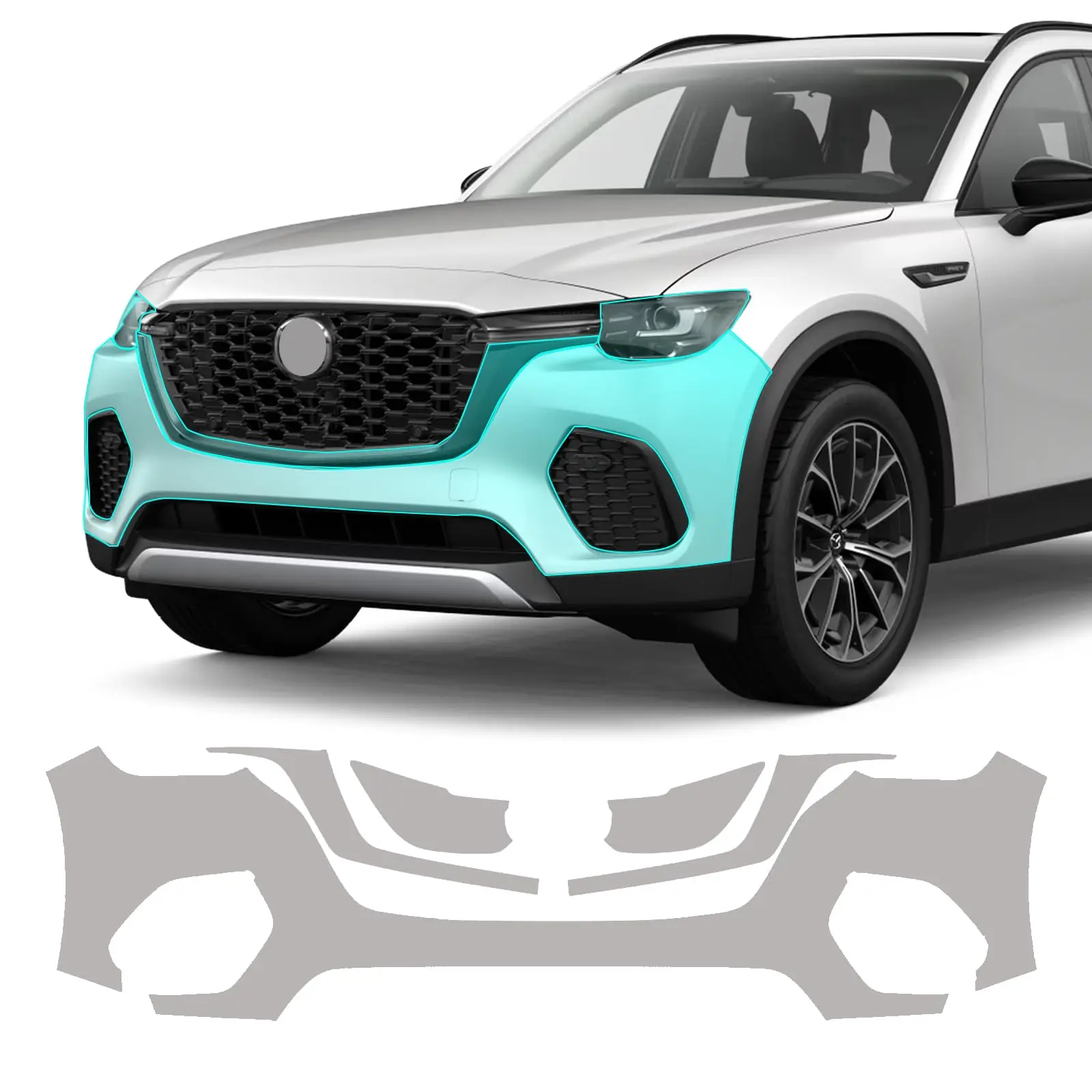 

For Mazda CX-70 2025 TPU Paint Protection Film Self-Healing Clear Bra Pre-cut PPF Bumper Car Body Anti-Scratch Resistant