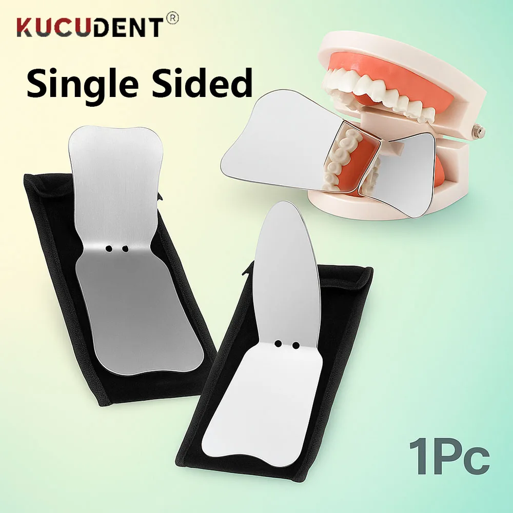 

Stainless Steel Dental Mirror Photography Reflector Mirrors Autoclavable Oral Orthodontic Tools Intra-Oral Care Single Sided