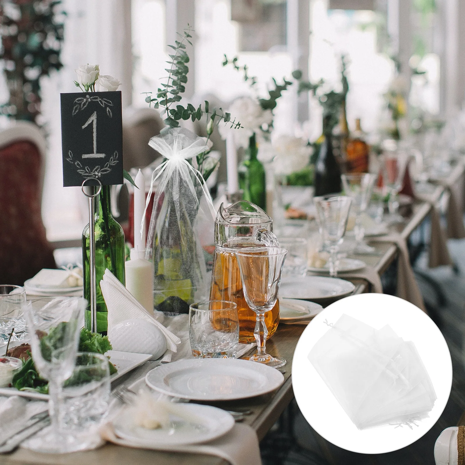 

30Pcs Red Wine Mesh Bag Sheer Wine Pouch Drawstring Gift Bags for Wedding Party Favor Candy Chocolate Bottle Carrier Storage