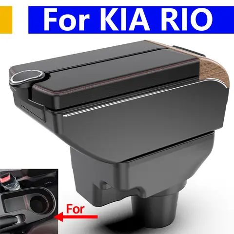 For Kia Rio 4 armrest Kia Rio X X-Line car center console storage box interior modification 2018-2022 car accessories with USB