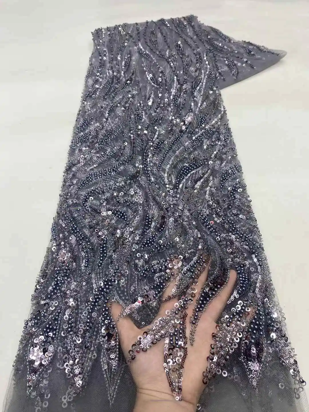 الأحمر الأفريقي شبكة نسيج الدانتيل النيجيري الخرز أقمشة الدانتيل 2025 جودة عالية نيجيريا فساتين الدانتيل للنساء حفل زفاف الخياطة