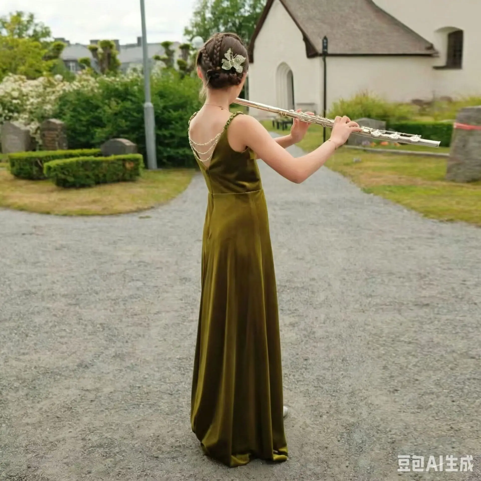 Custom Luxury Dress Flower Girl Wedding Gown Women Guest Pageant Catwalk Olive Velvet Sling Long Kid Luxe Birthday Party Gown