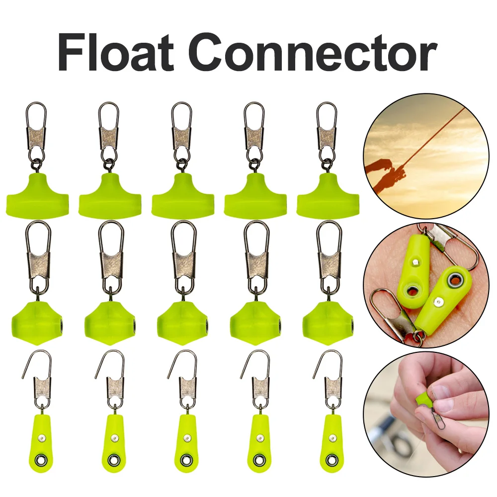 5pcs Fishing Float Connector Anti-collision Float External Hanger Fall Resistant High Sensitivity Equipment Boat Sea Accessories