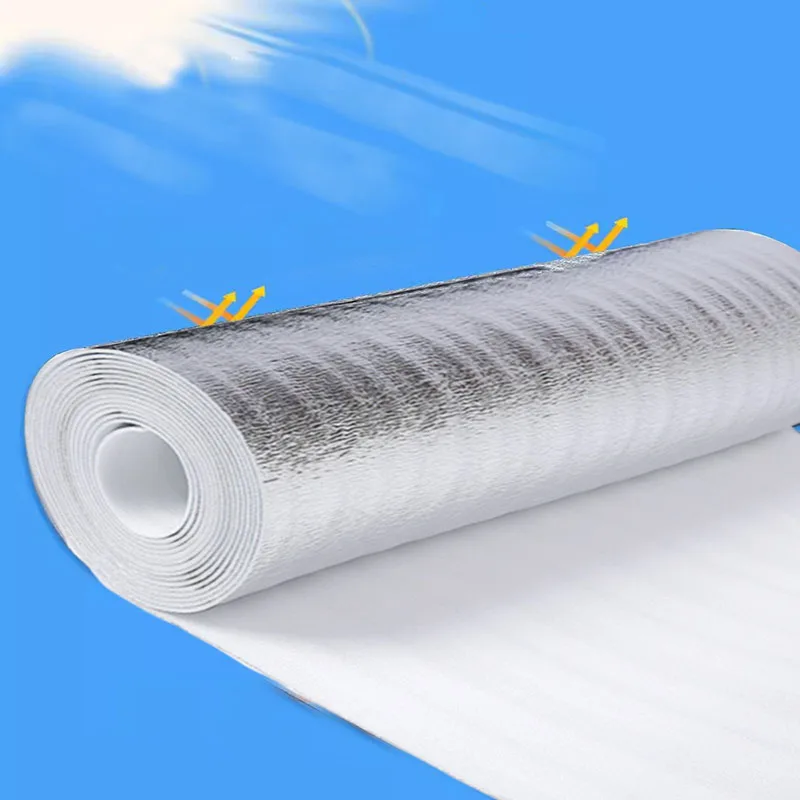 5/10m Wall Roof Thermal Insulation Reflective Film Roll Aluminum Foil Heating Insulation Film Radiator Home Decor