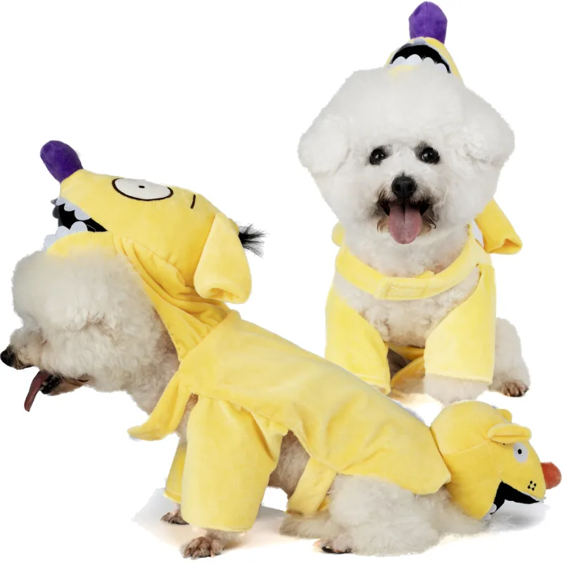 

Halloween Pet Clothes, Three-dimensional Double Headed Transformation Outfit, Funny and Funny Cat and Dog Clothes