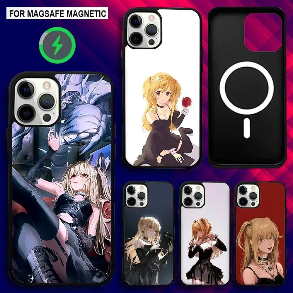 

D-Death Misa Note Anime Phone Case For iPhone 17,16,15,14,13,12,11,Pro,Max,Plus,Mini,SE4,E Magnetic Magsafe Wireless Charging