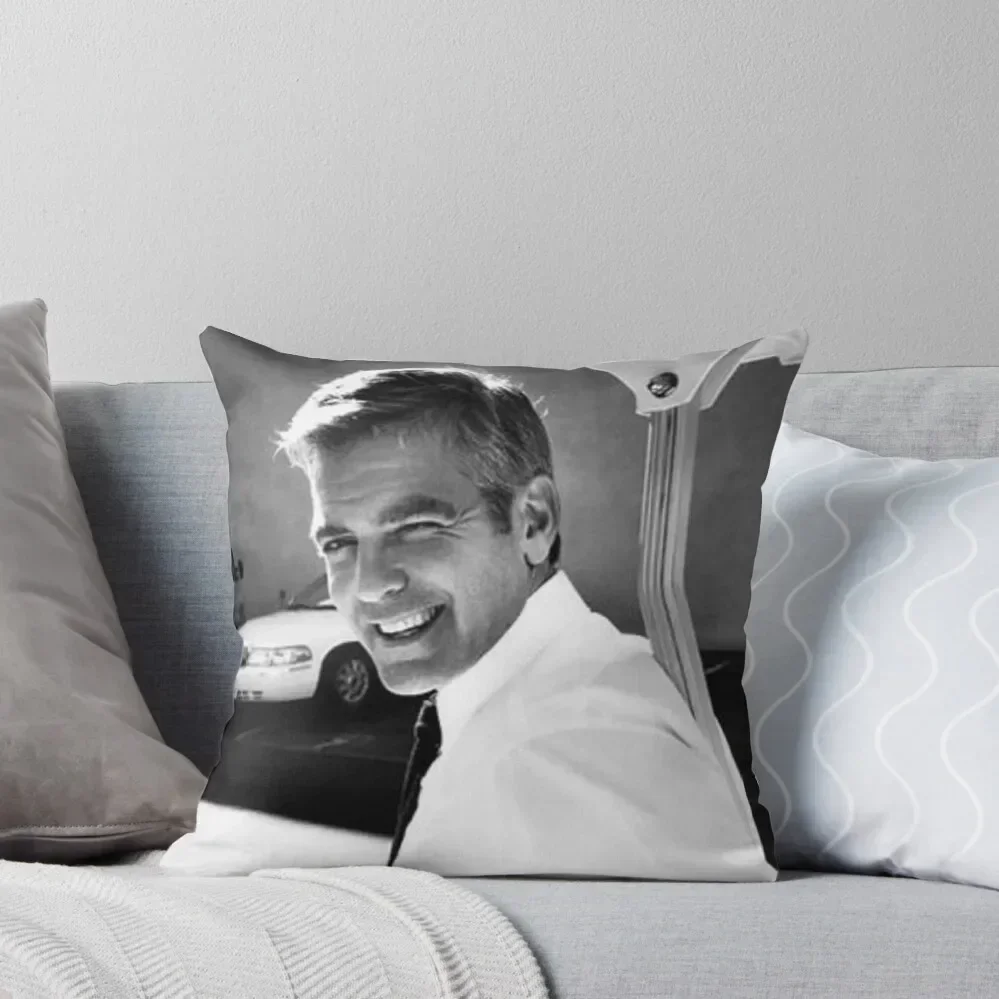 

George Clooney Throw Pillow pillow cover christmas Christmas Pillowcase pillows decor home pillow