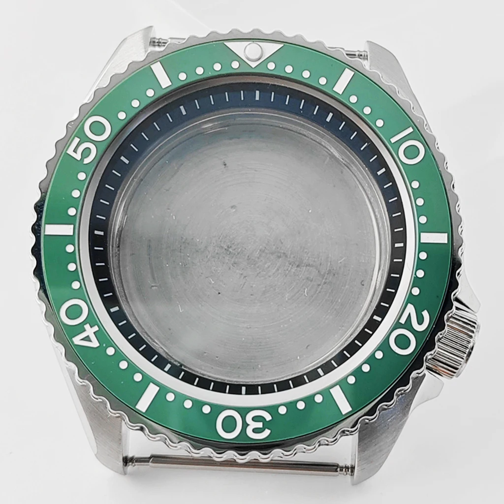 miuksi 42mm Uhrengehäuse Keramik Lünette massiv 316l Edelstahl Saphirglas für nh35 nh36 Automatik werk Zubehörteile 6