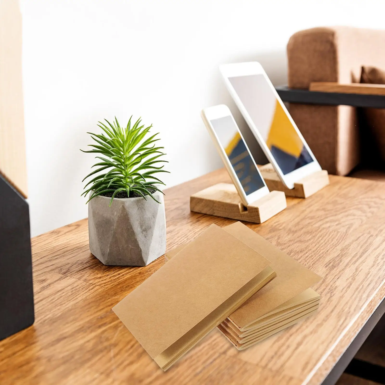 5pcs Blank Cores Kraft Travel Notebook Paper Diary Travel Journal for Students Daily Writing Portable Sketchbook