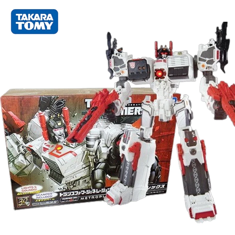 

In Stock Original Hasbro TAKARA TOMY Transformers IDW Metroplex LG-EX PVC Anime Figure Action Figures Model Toys